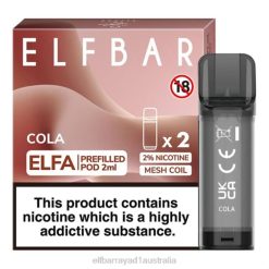 Elf Bar Australia 6N8R109 | Cola ELFBAR ELFA Pre-Filled Pod (2 Pack)