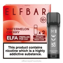 Elf Bar Australia 6N8R121 | Watermelon Cherry ELFBAR ELFA Pre-Filled Pod (2 Pack)