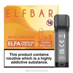 Elf Bar Australia 6N8R133 | Wild Orange ELFBAR ELFA Pre-Filled Pod (2 Pack)