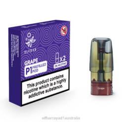 Elf Bar Australia 6N8R145 | Grape ELFBAR Mate 500 P1 Pre-Filled Pods (2 Pack)