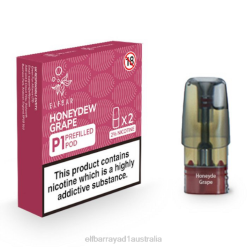 Elf Bar Australia 6N8R163 | Honeydew Grape ELFBAR Mate 500 P1 Pre-Filled Pods (2 Pack)