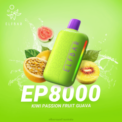 Elf Bar Australia 6N8R301 | Kiwi Passion Fruit Guava ELFBAR EP8000 Disposable Vape