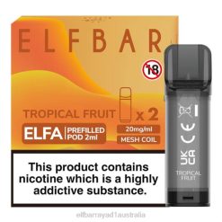 Elf Bar Australia Review 6N8R120 | Tropical Fruit ELFBAR ELFA Pre-Filled Pod (2 Pack)