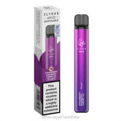 Elf Bar Australia Review 6N8R18 | Strawberry Raspberry Cherry Ice ELFBAR 600V2 Disposable Vape