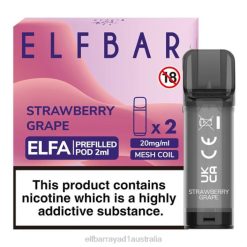 Elf Bar Flavours 6N8R130 | Strawberry Grape ELFBAR ELFA Pre-Filled Pod (2 Pack)