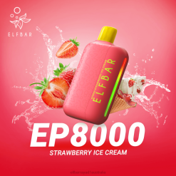 Elf Bar Flavours 6N8R316 | Strawberry Ice Cream ELFBAR EP8000 Disposable Vape