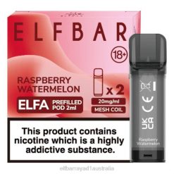 Elf Bar Sydney 6N8R122 | Raspberry Watermelon ELFBAR ELFA Pre-Filled Pod (2 Pack)