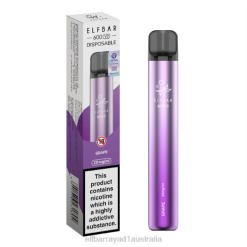 Elf Bar Sydney 6N8R2 | Grape ELFBAR 600V2 Disposable Vape