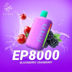 Elf Bar Sydney 6N8R308 | Blackberry Cranberry ELFBAR EP8000 Disposable Vape
