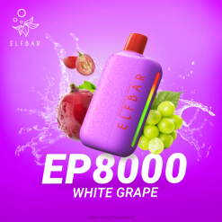 Elf Bar Sydney 6N8R314 | White Grape ELFBAR EP8000 Disposable Vape