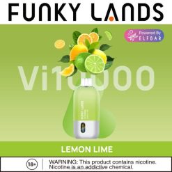 Elf Bar Sydney 6N8R392 | Lemon Lime ELFBAR Funky Lands Vi10000 Disposable Vape
