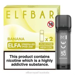 Elf Bar Vape Australia 6N8R105 | Banana ELFBAR ELFA Pre-Filled Pod (2 Pack)