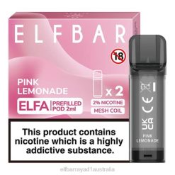 Elf Bar Vape Australia 6N8R111 | Pink Lemonade ELFBAR ELFA Pre-Filled Pod (2 Pack)