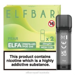 Elf Bar Vape Australia 6N8R123 | Pear ELFBAR ELFA Pre-Filled Pod (2 Pack)