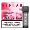 Elf Bar Vape Australia 6N8R129 | Strawberry Raspberry Cherry Ice ELFBAR ELFA Pre-Filled Pod (2 Pack)