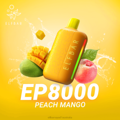 Elf Bar Vape Australia 6N8R315 | Peach Mango ELFBAR EP8000 Disposable Vape