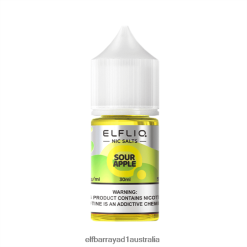 Elf Bar Australia T680L828 - ELFBAR ELFLIQ nic salt 30ml SOUR APPLE